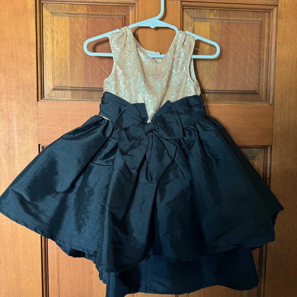 Gold and Black Bow Dress